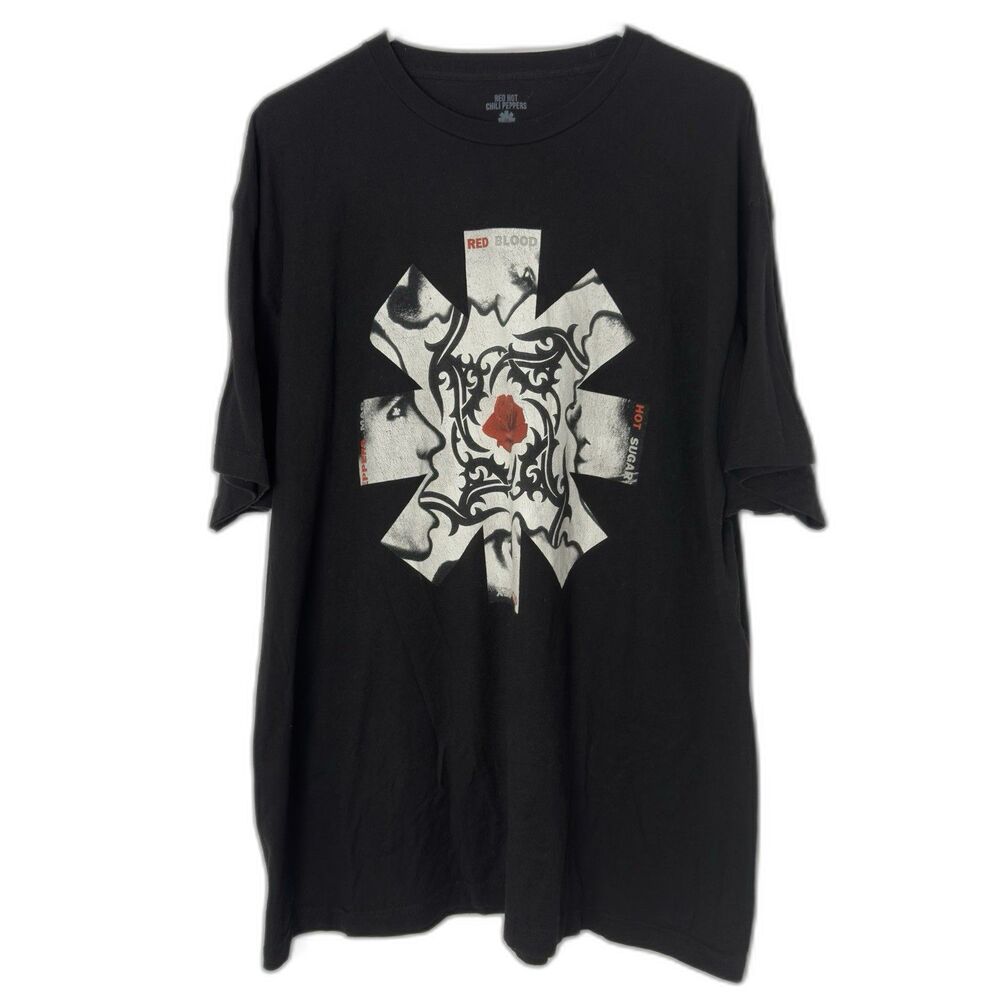 Red Hot Chili Peppers Red Blood Sugar Sex Magik T-Shirt 2XL Black Band Tee